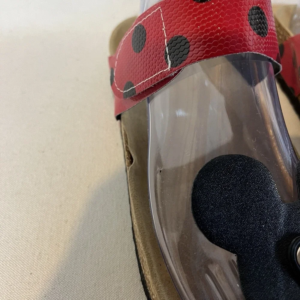 Mickey Minnie‎ Thong Sandals Cork 10.5 Adjustable
